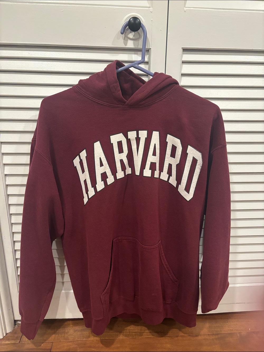 Harvard Maroon Hooded Sweatshirt - Collegiate Pullover